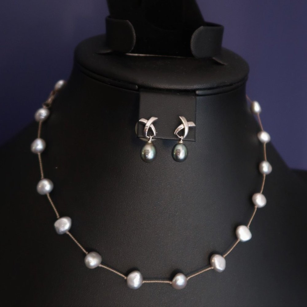 Honora Pearl Set - Ring, Earrings & Necklace - Picture 14 of 14